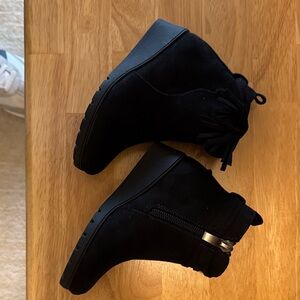 Black toddler girls Ankle Boots size 7